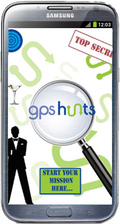 GPS treasure hunt spy mission